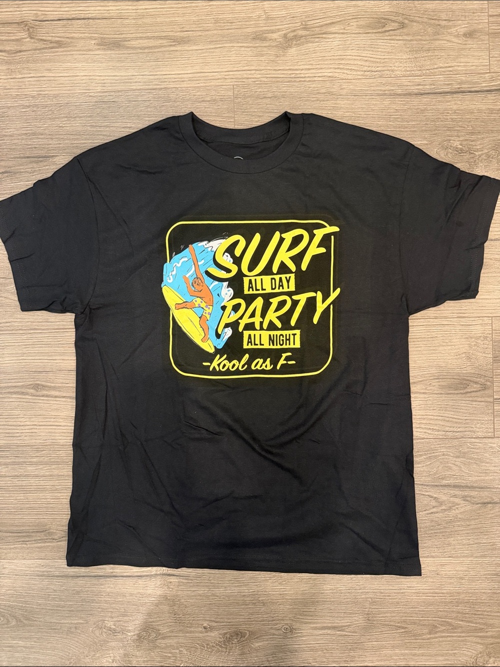 Kool As F Surf All Day Party All Night Tee Men’s Size Large